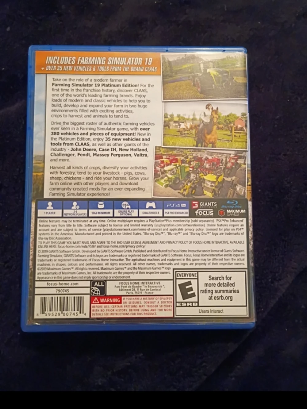Farming Simulator 19 Platinum Edition PlayStation 4