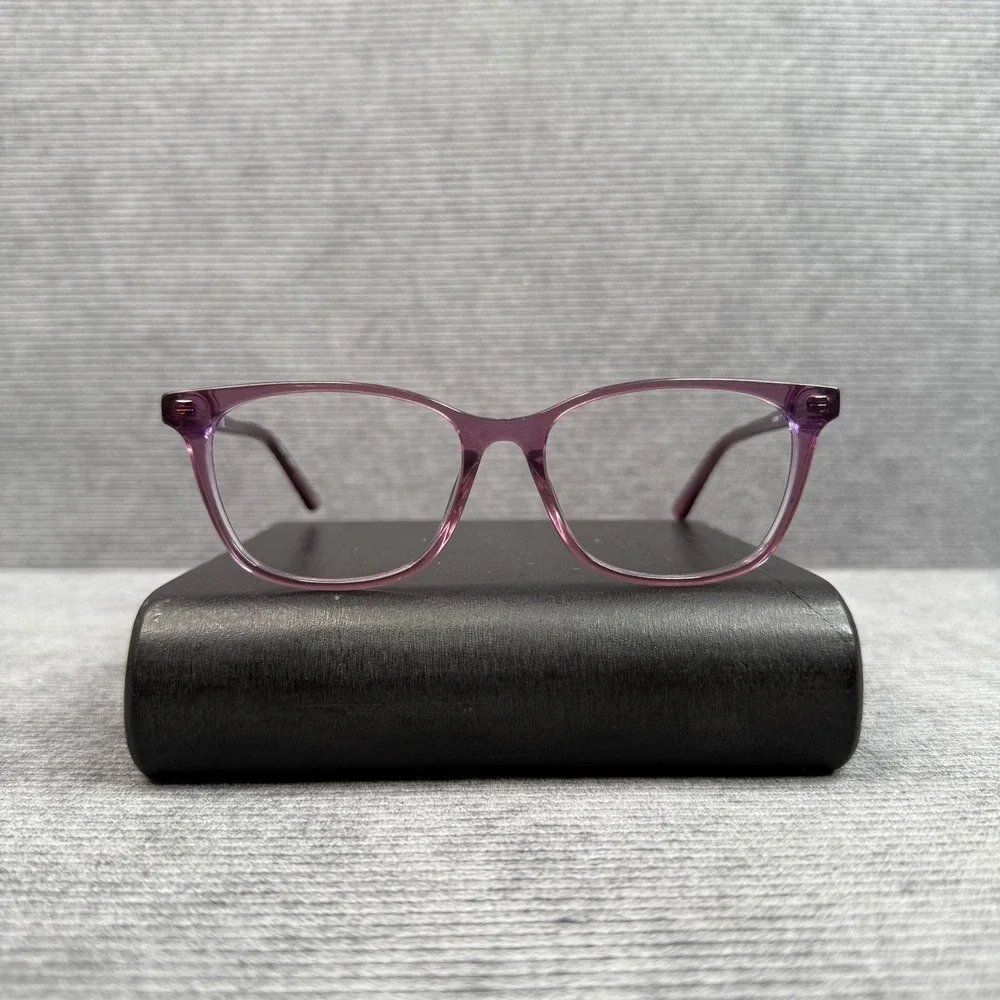 Calvin Klein CK20509 Purple Transparent Rectangular Eyeglasses Frames 53-16-140