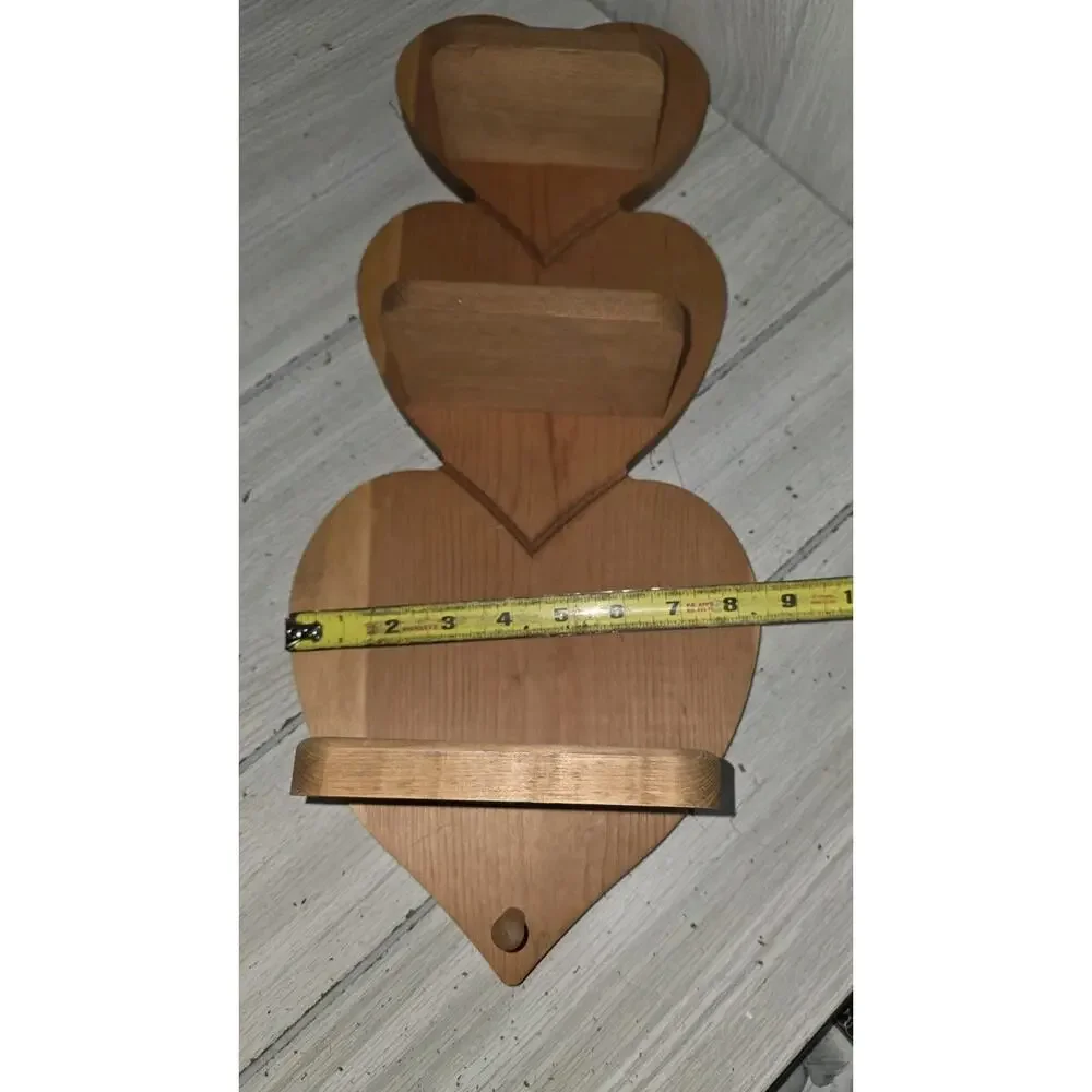 Wooden vintage heart