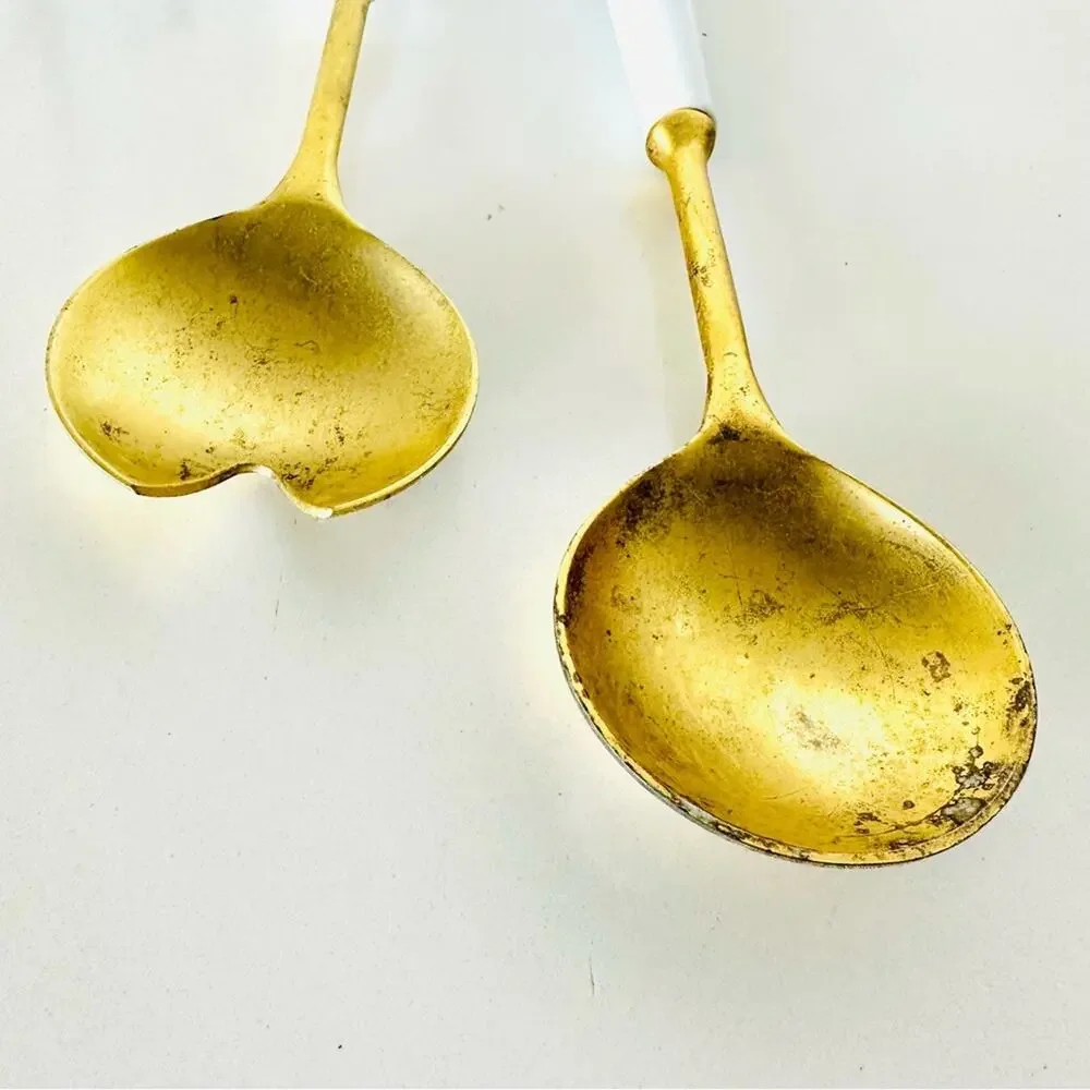 Vintage gold brass