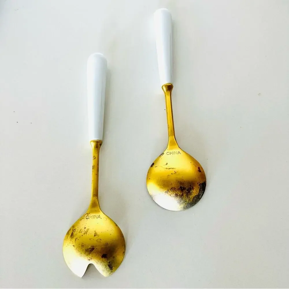 Vintage gold brass