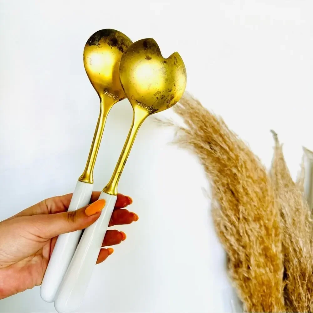 Vintage gold brass