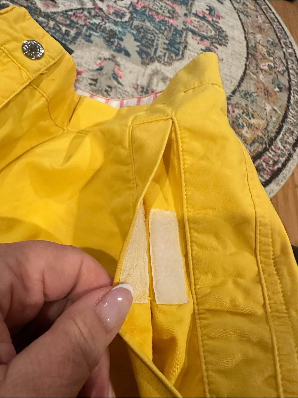 Ralph Lauren Sunshine Yellow High Rise Bermuda Highlight Cargo Shorts 4