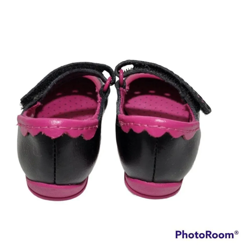 Crocs Toddler Shoes‎ Girls Size C4 Mackenzie Mary Jane Black Magenta Pink Purple