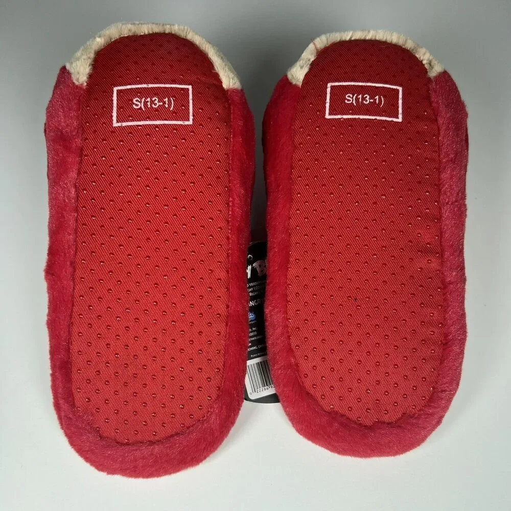 NEW! Angry Birds Red Bird Plush Slippers 2011 Size Small Kids 13-1