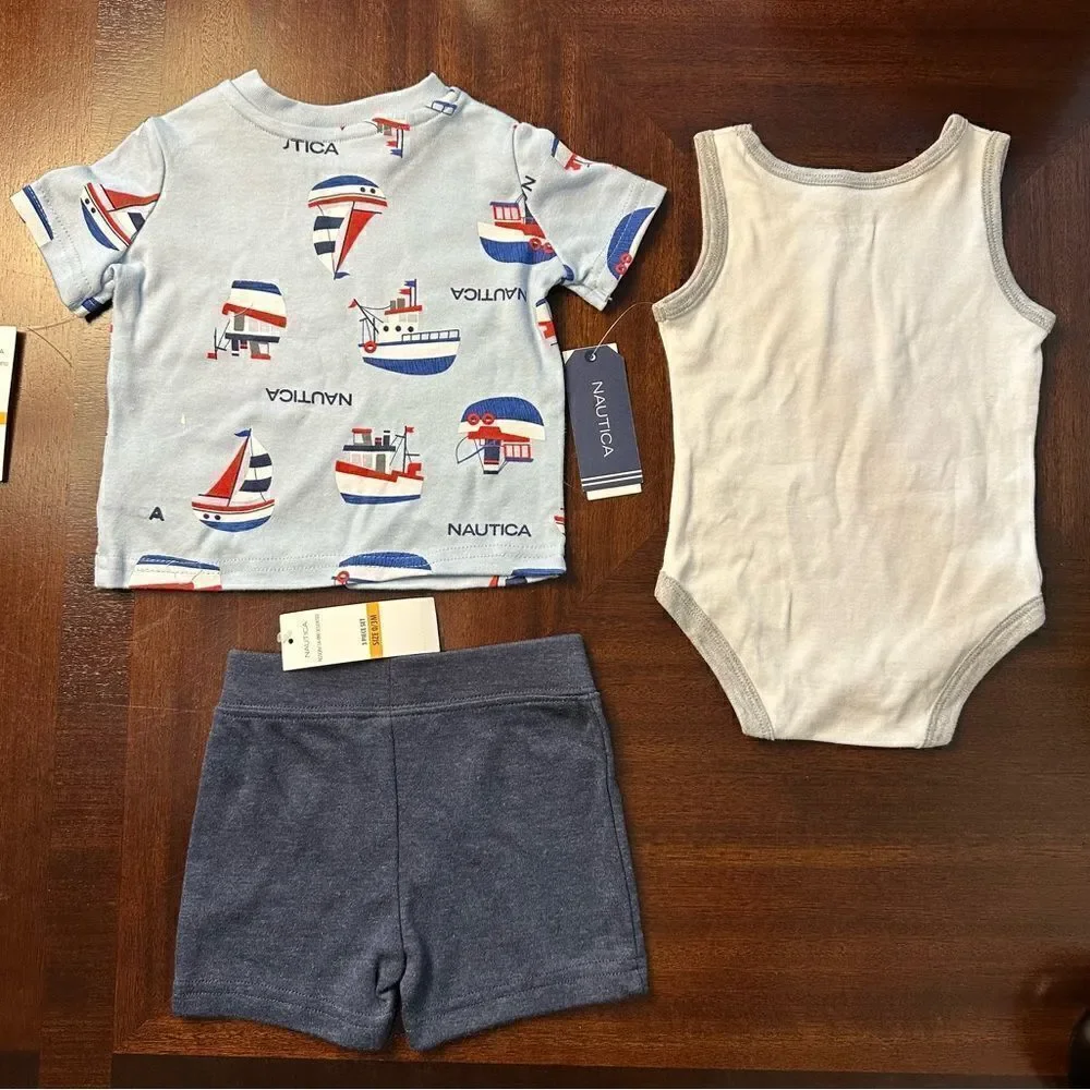NWT Nautica 3 piece set - 0-3M