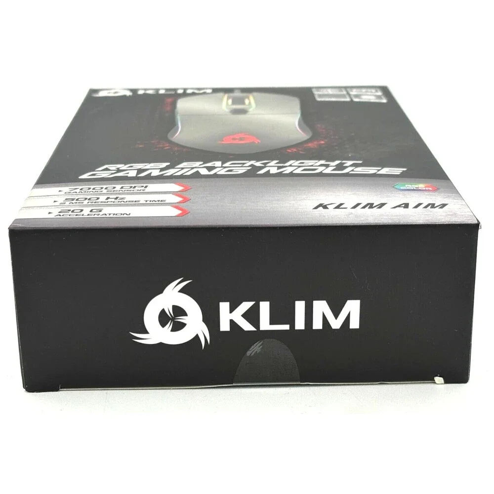 Klim AIM RGB‎ Backlight Gaming Mouse B06XH2381Y Macro Programmable Wired Mac/PC