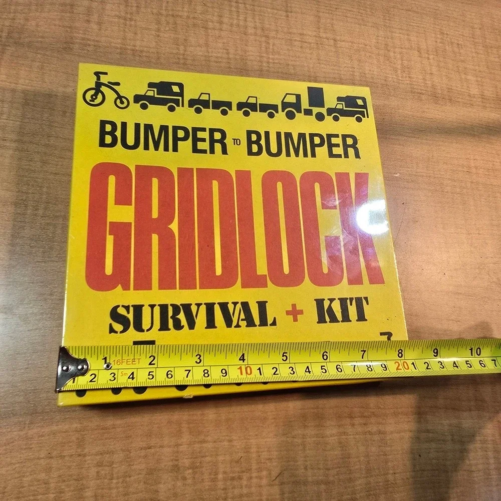 Bumper to‎ Bumper GRIDLOCK survival kit - Vintage WHITE ELEPHANT GIFT