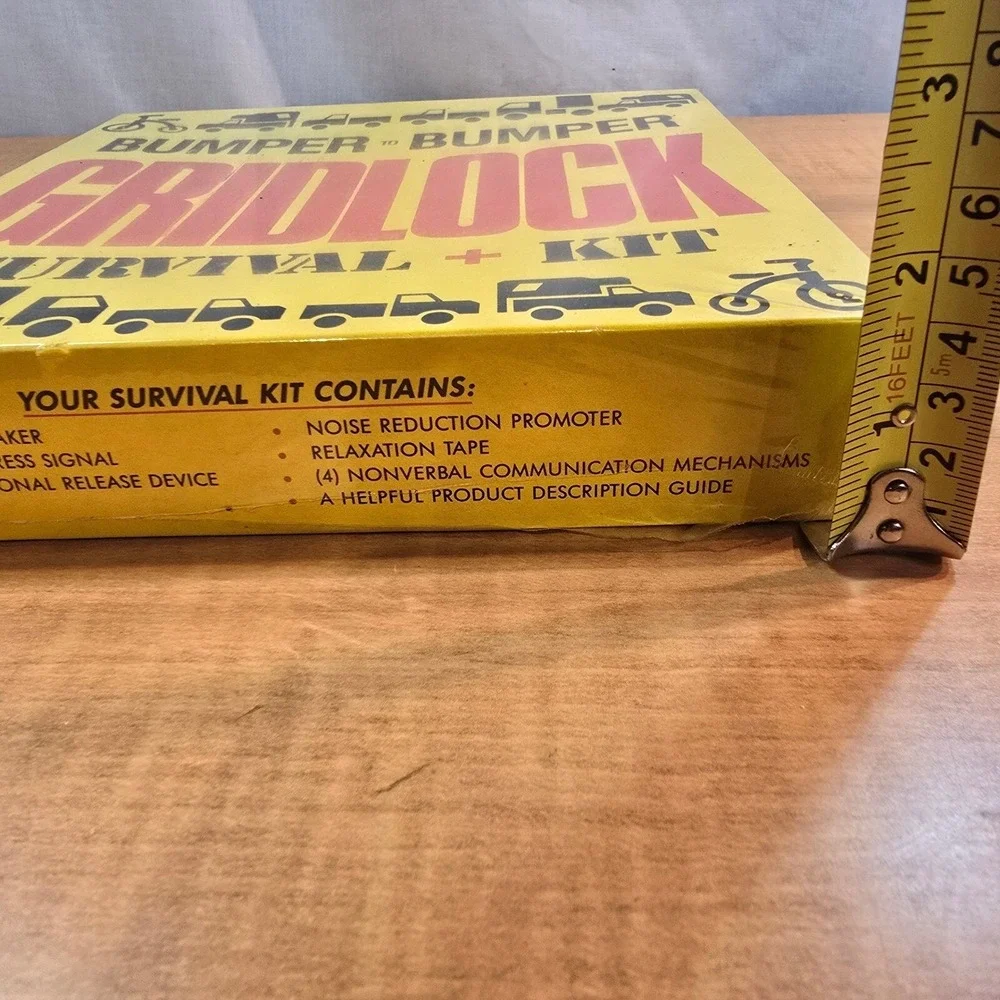 Bumper to‎ Bumper GRIDLOCK survival kit - Vintage WHITE ELEPHANT GIFT