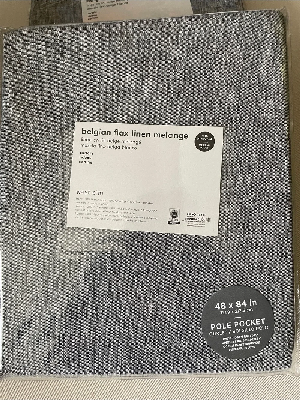West Elm belgian flax