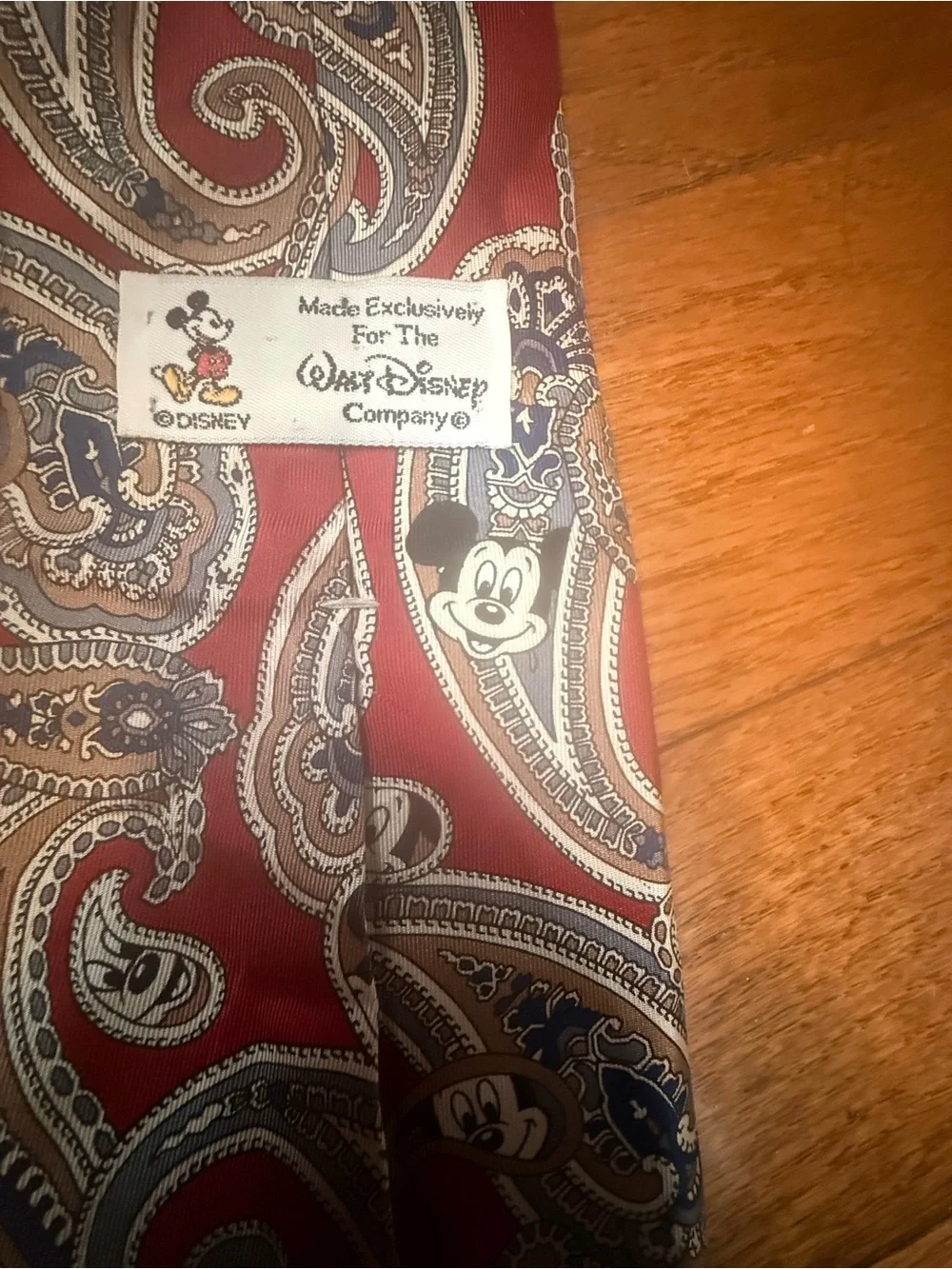Disney silk tie