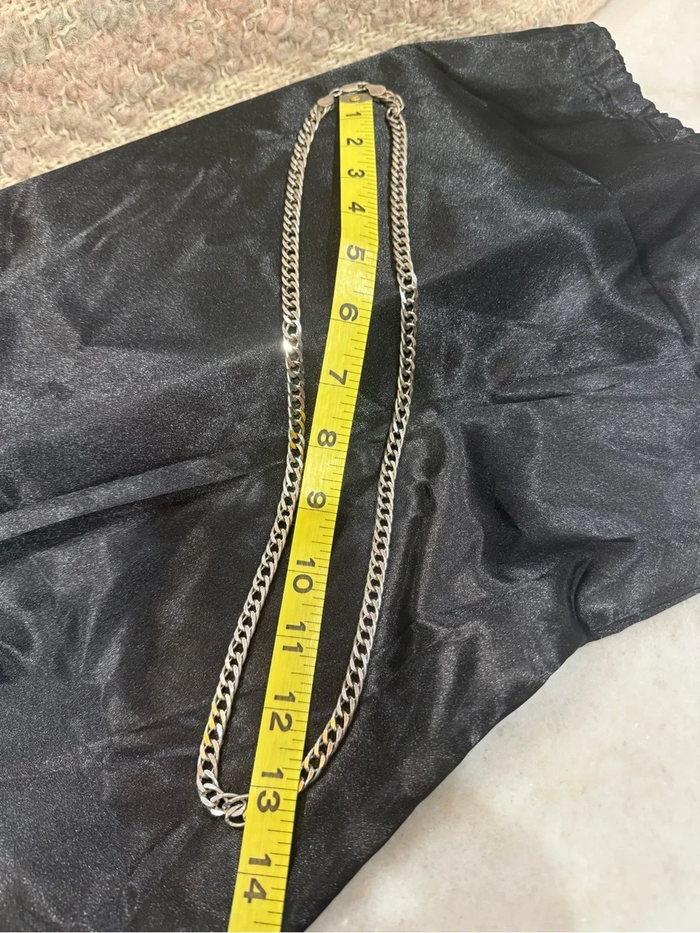 Women's Vintage Sterling Silver Curb Chain