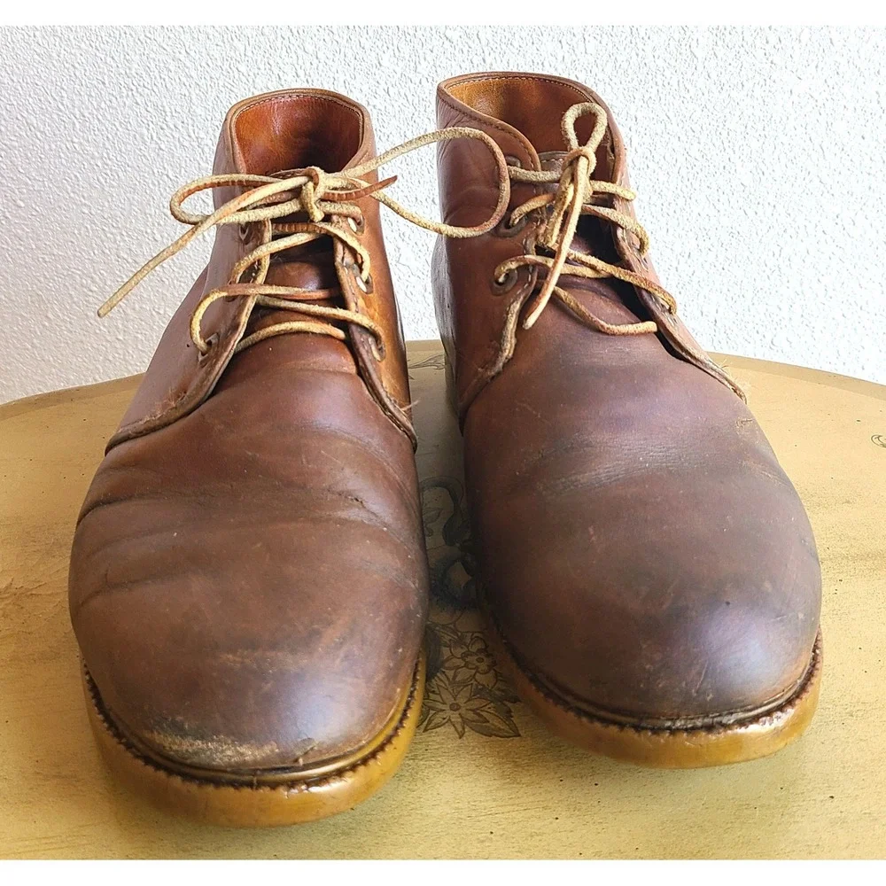 Timberland US 9 American Workwear Brown Leather Lace Up Chukka Boots‎ Vintage