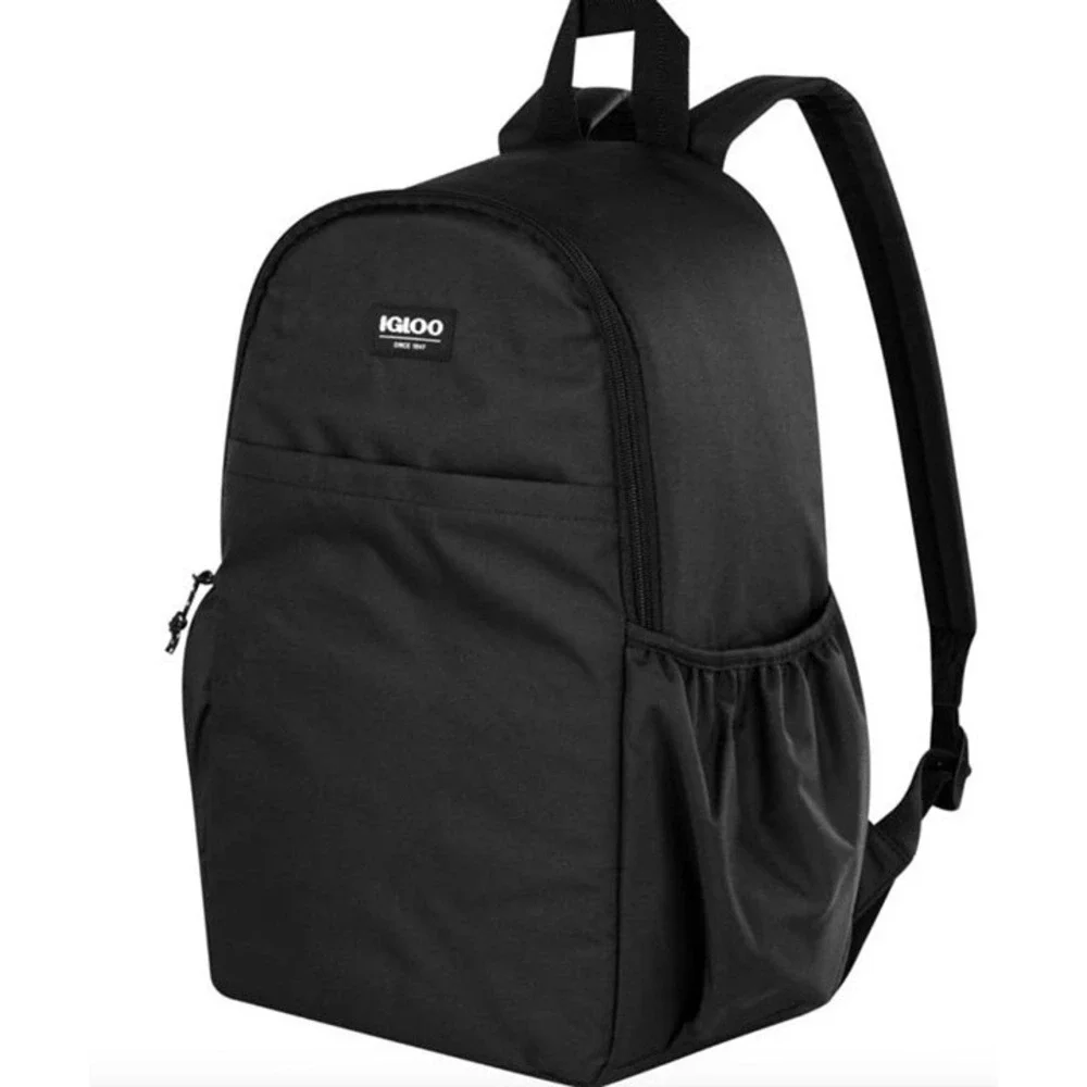 Igloo Repreve 24-Can Cooler Backpack Black‎ Recycled Polyester 4902105