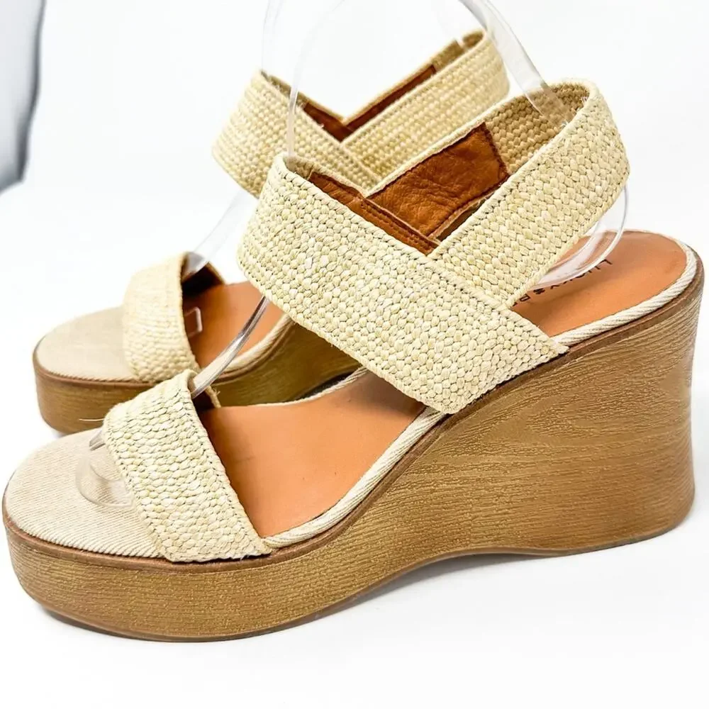 Lucky Brand ankle sandals wood