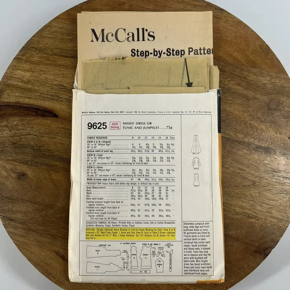 McCalls vintage 1960s
