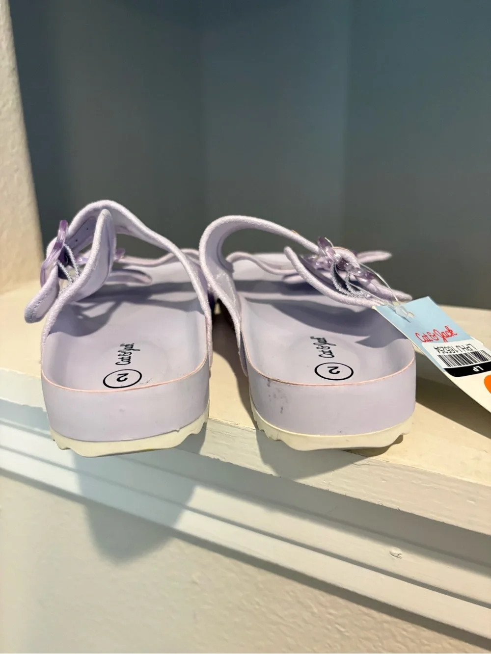 Kids' Kaia Mesh Footbed Sandals Purple- Cat & Jack Youth Size 2Y