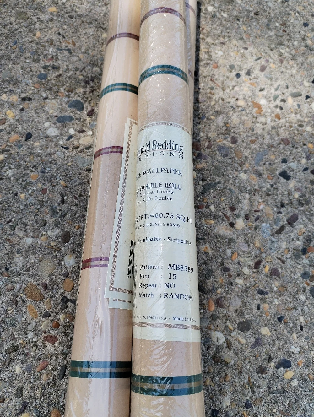 Ronald Redding Designs Wallpaper 60.75 sq.ft Lot of 3