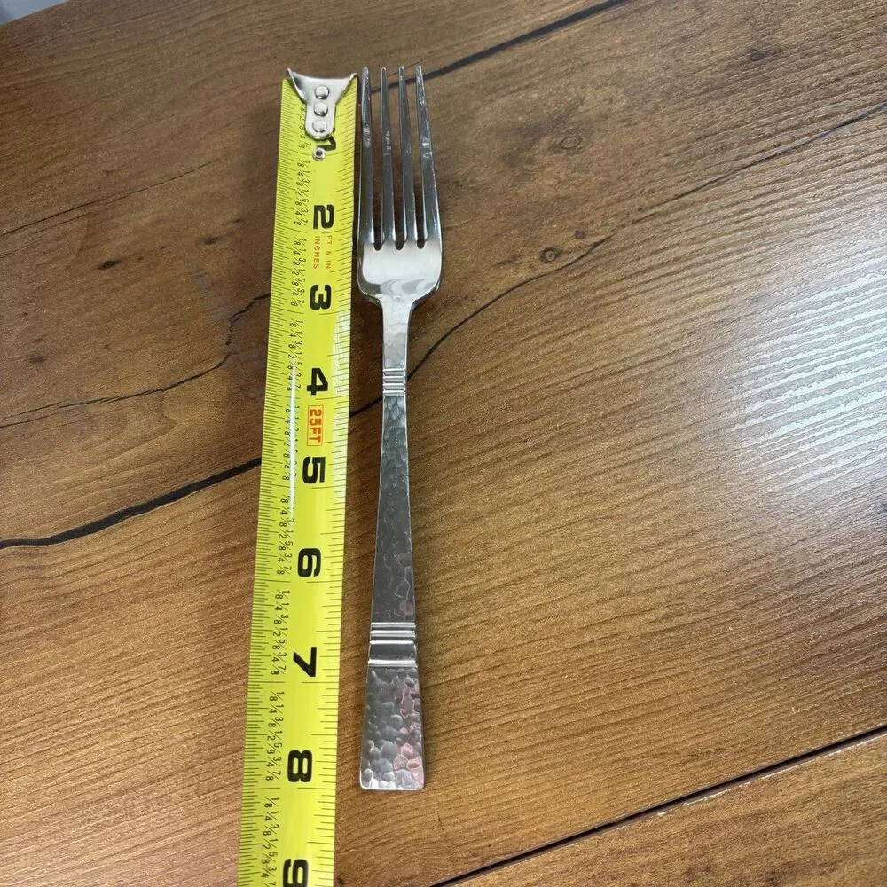 Gorham Stainless Dinner Fork BALUSTER Japan Hammered Design Studios 18/8