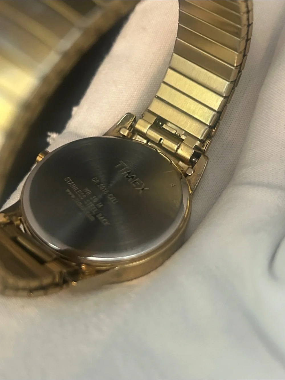 Timex dial white gold
