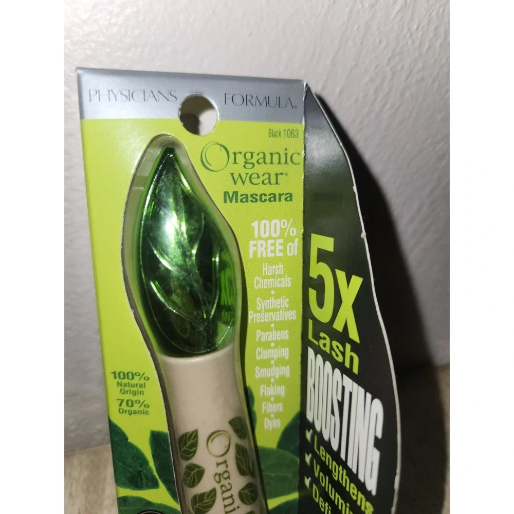 Physicians Formula Organic Wear Mascara, Black‎ 1063 New In Box