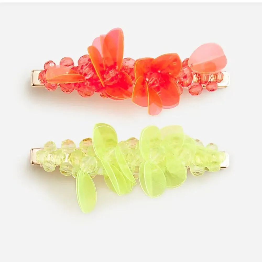 Crewcuts BT665 2-pack beaded hair clips NWT