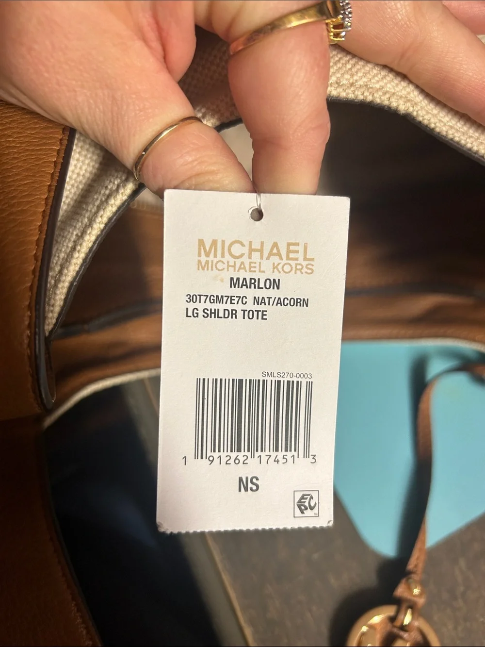 MICHAEL Michael Kors Marlon Large Canvas Tote NWT