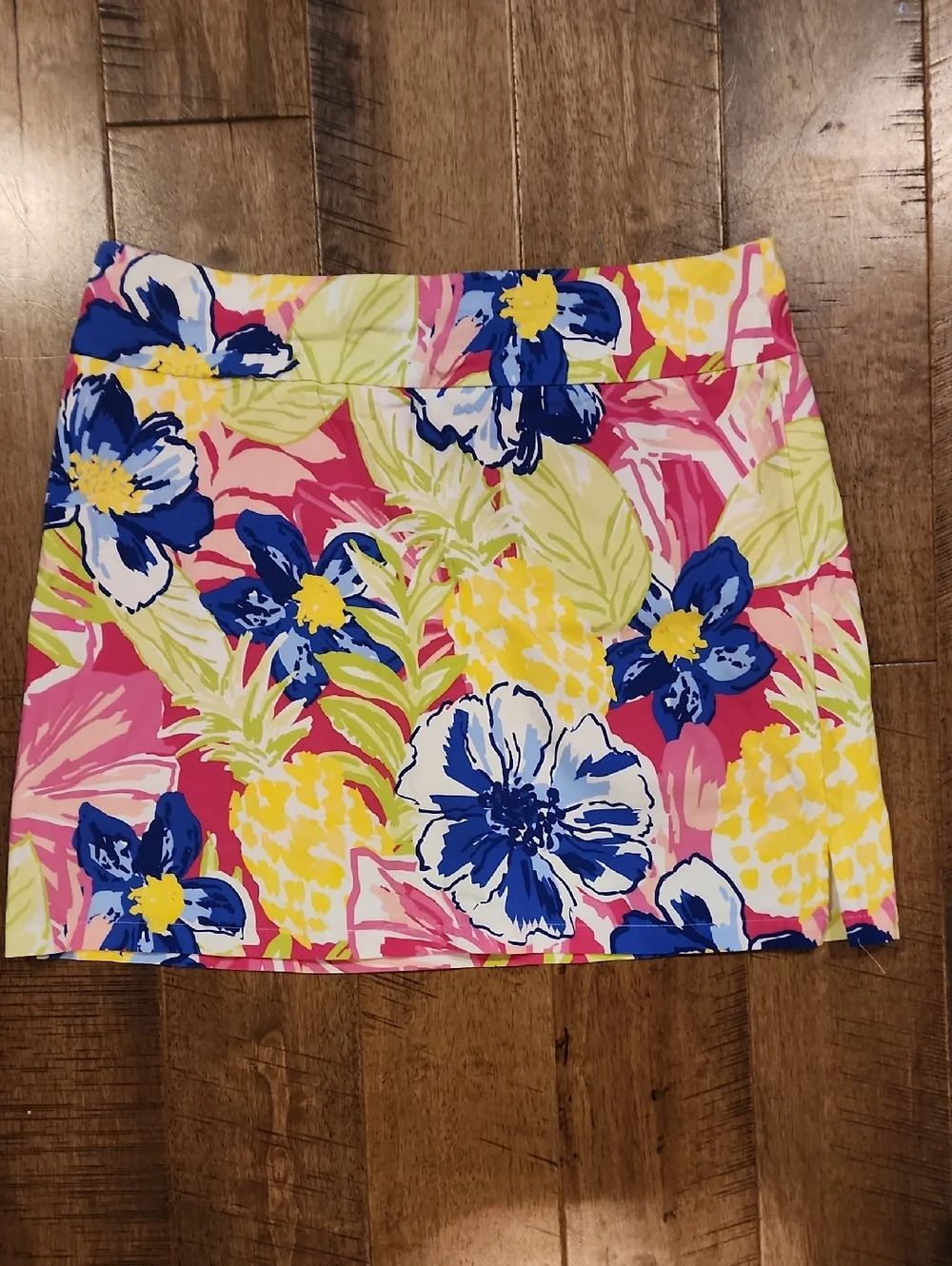 Rafaella Floral Skort in Pink, Blue & Yellow