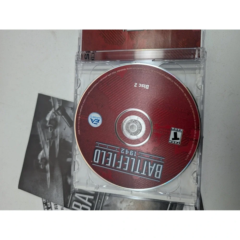 Battlefield 1942 PC Game EA NTSC-U/C 2002 Disc‎ Manual Multiplayer War Shooter