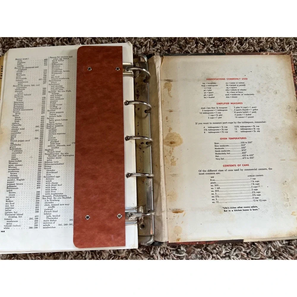 Betty Crocker's Picture Cook Book Revised and Enlarged Vintage 5-Ring Binder