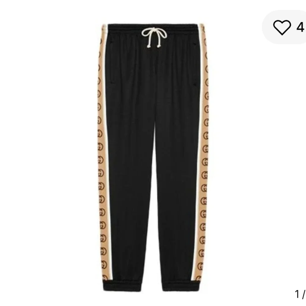 Gucci Black Technical Jersey Trackpants