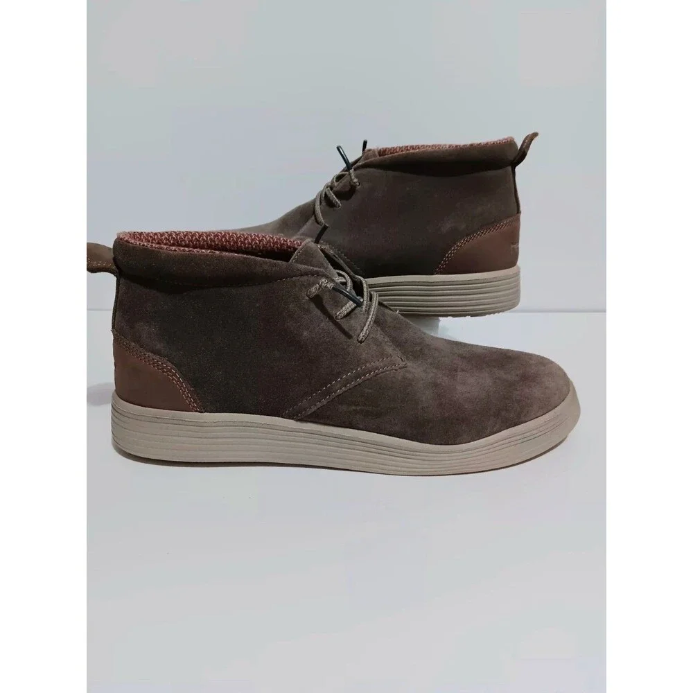 Hey Dude Jo Casual Shoes Suede Brown Men's Sz 10 ( Read...