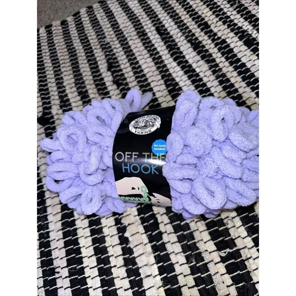 yarn lot Of 2 “in The Pink” “purple Heart” Finger Loop Yarn‎