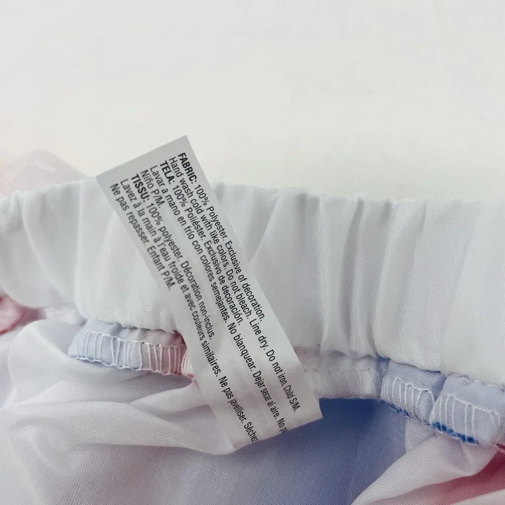 Child‎ Size S/M Patriotic Red White Blue Americana Mesh Tutu Play Halloween 425