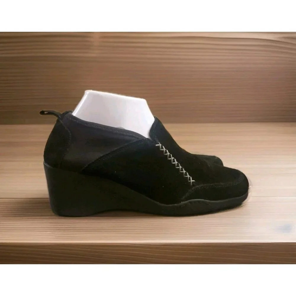 Aerosoles Motorman Slip On Wedge Shoes Women’s‎ Size 8.5 Black
