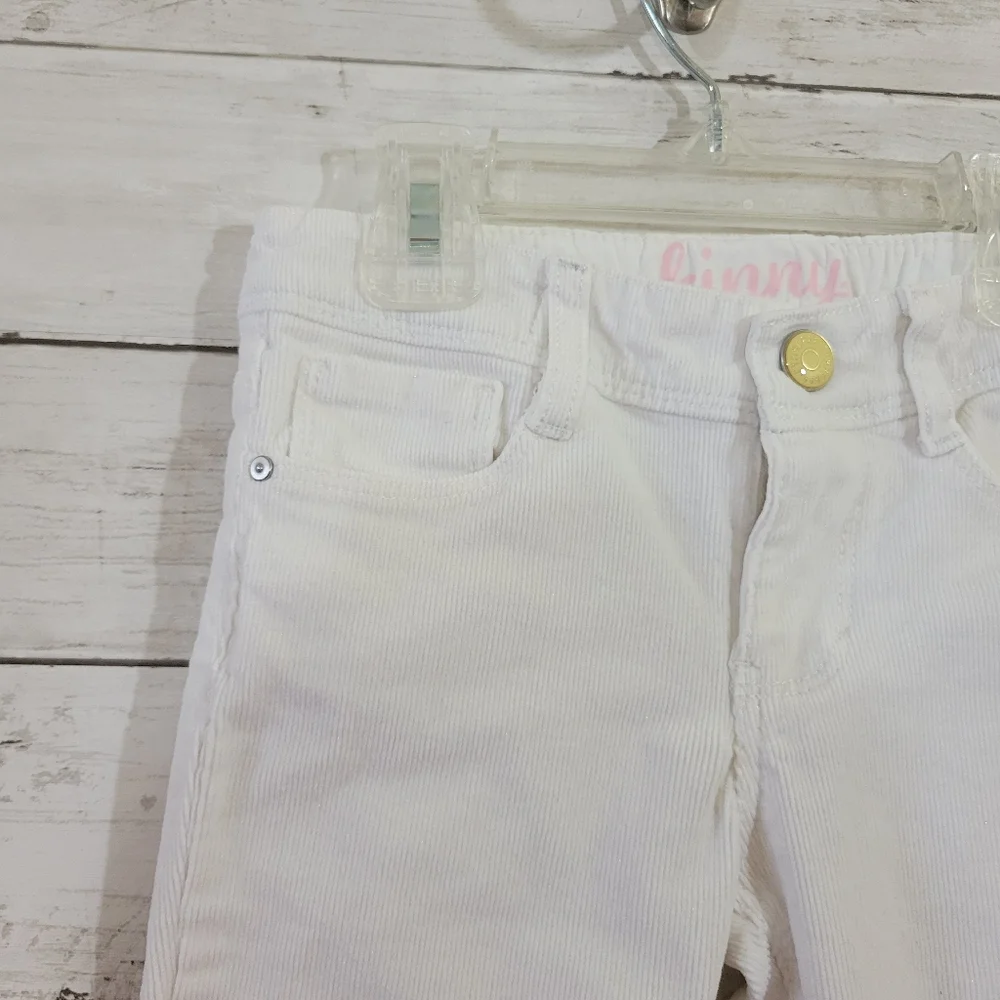 Little Girls Gymboree Cords Corduroy Jeans in White Size 5