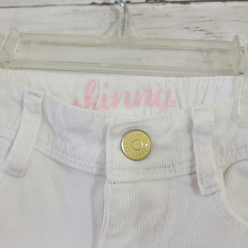 Little Girls Gymboree Cords Corduroy Jeans in White Size 5