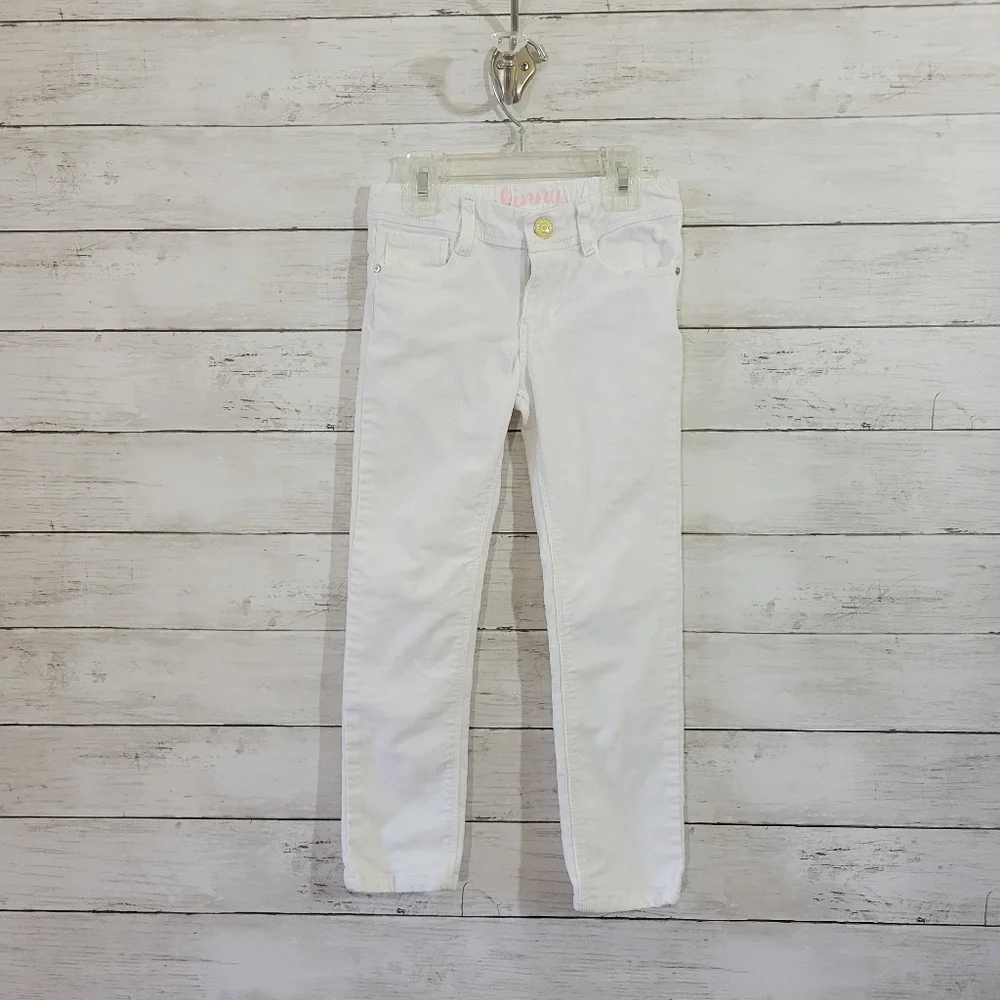 Little Girls Gymboree Cords Corduroy Jeans in White Size 5
