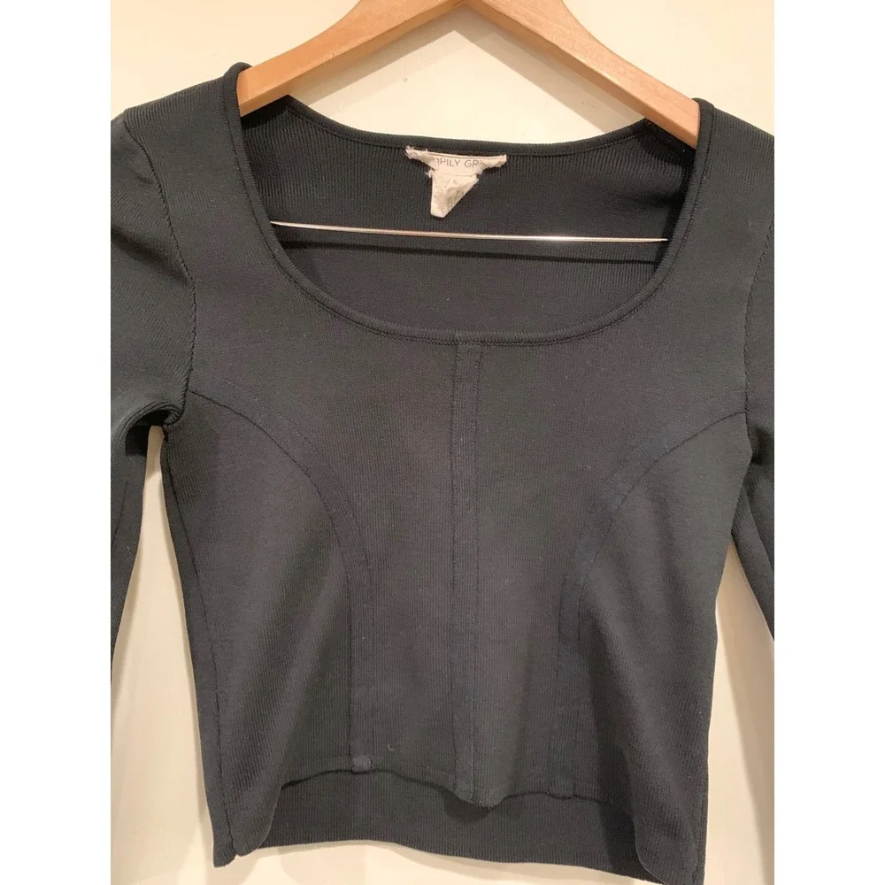 Happily Grey square neck