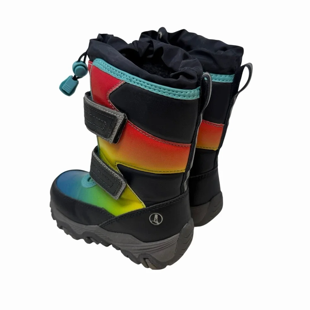 NEW! Lands End Boys Waterproof Snow Boots‎ Size 9M Kids, Multi-Color
