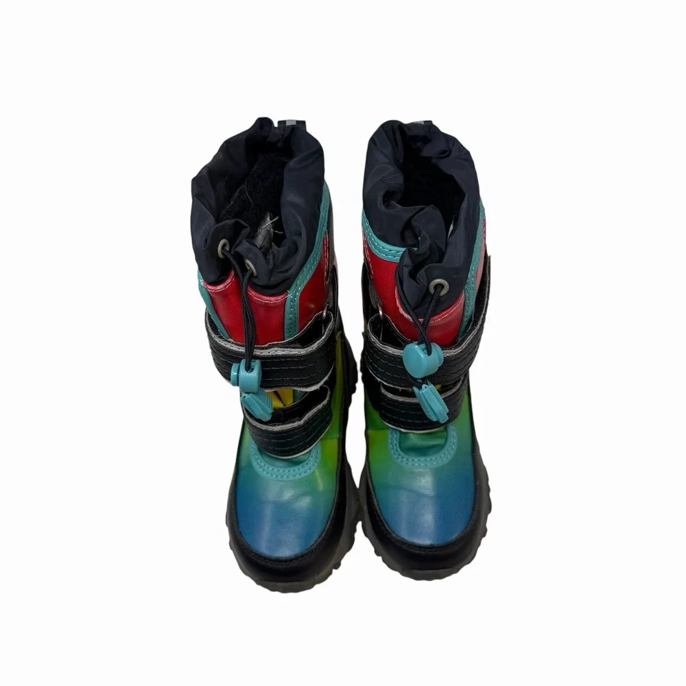 NEW! Lands End Boys Waterproof Snow Boots‎ Size 9M Kids, Multi-Color