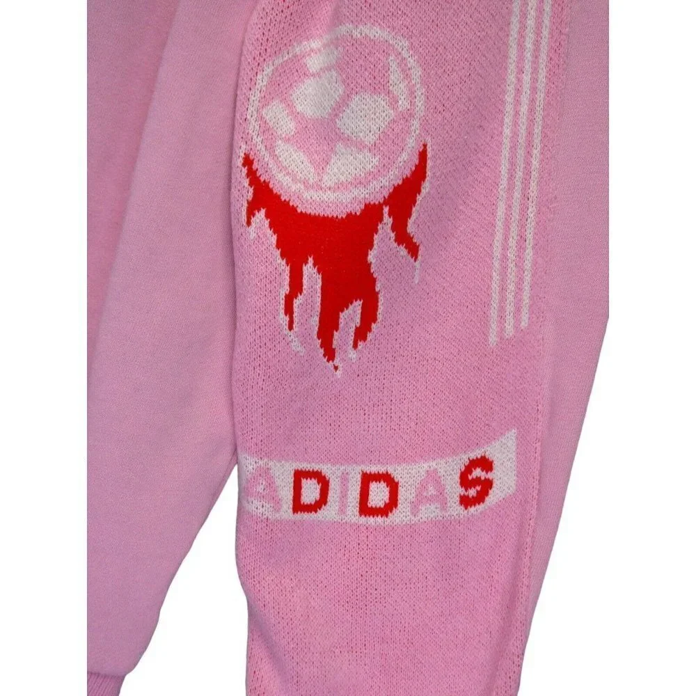 Adidas REAL SCARF Men‎ Hoodie Size M Pink Soccer