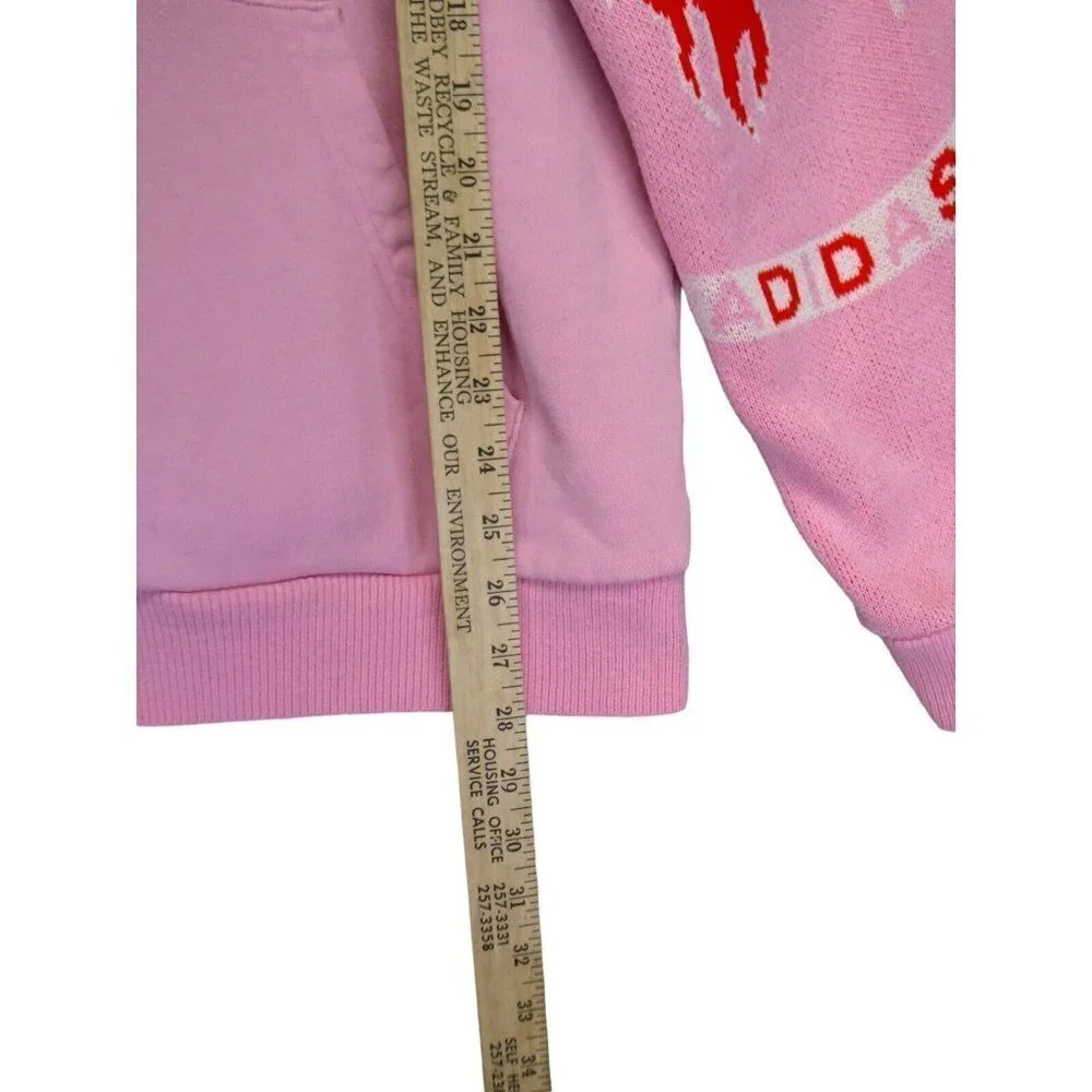 Adidas REAL SCARF Men‎ Hoodie Size M Pink Soccer