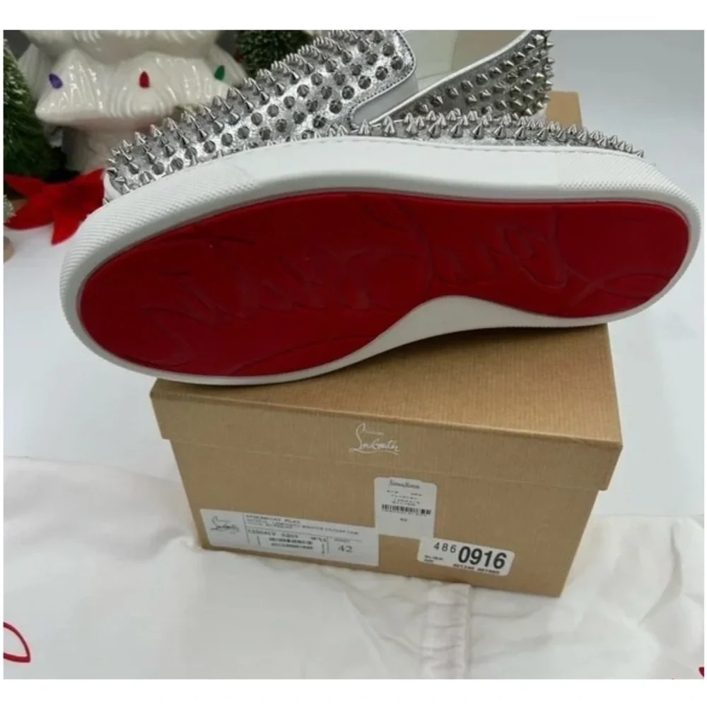 Christian Louboutin bold silver
