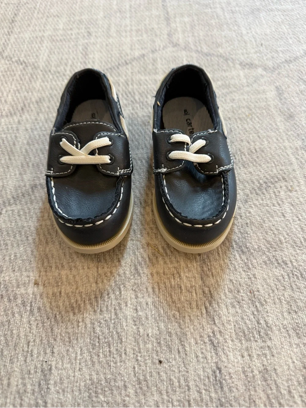Carter’s Navy and White Kids Boat Shoes 8