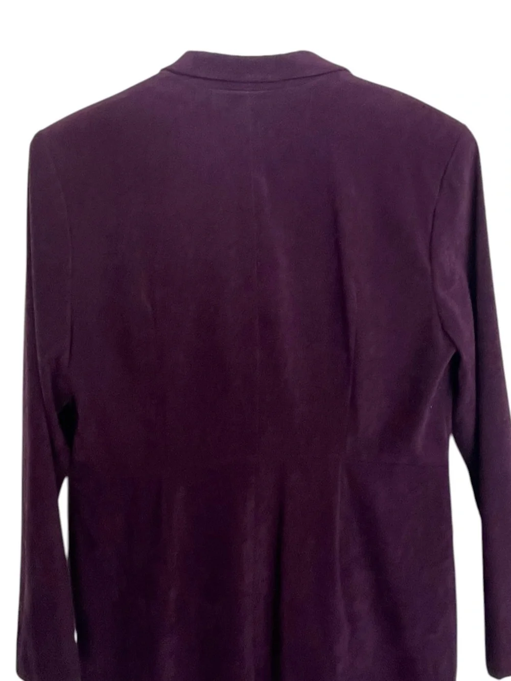 Amanda Smith Petites Purple Blazer Jacket Size 8P Longline Career