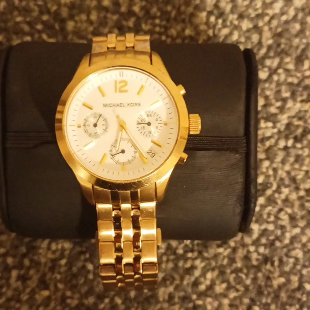 Michael Kors MK 5192 gold tone chronograph women's watch