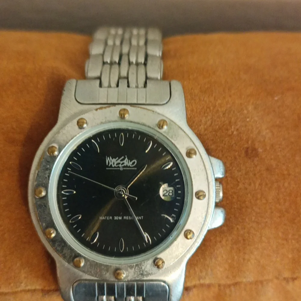 Mossimo Silver and Black Women's Bracelet Watch