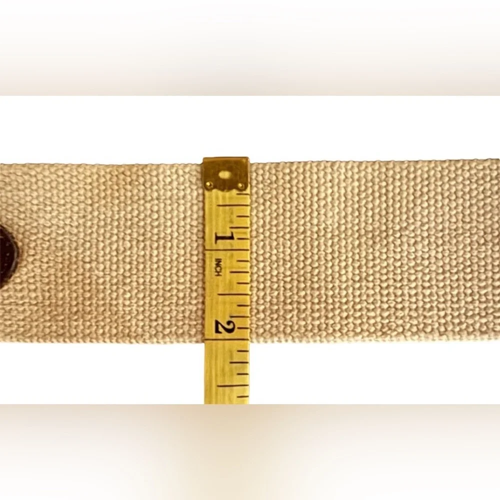 Vintage stretch waist belt size M brass buckle leather Y2K Boho cowgirl festival