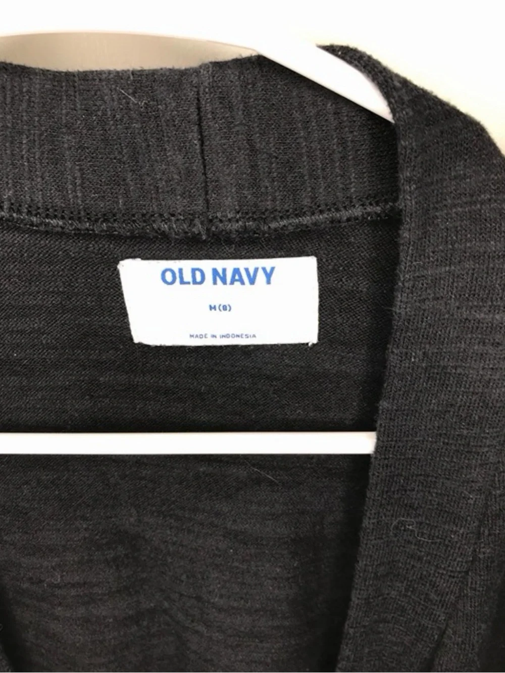 Old Navy Black Open-Front Knit Cardigan with Pockets